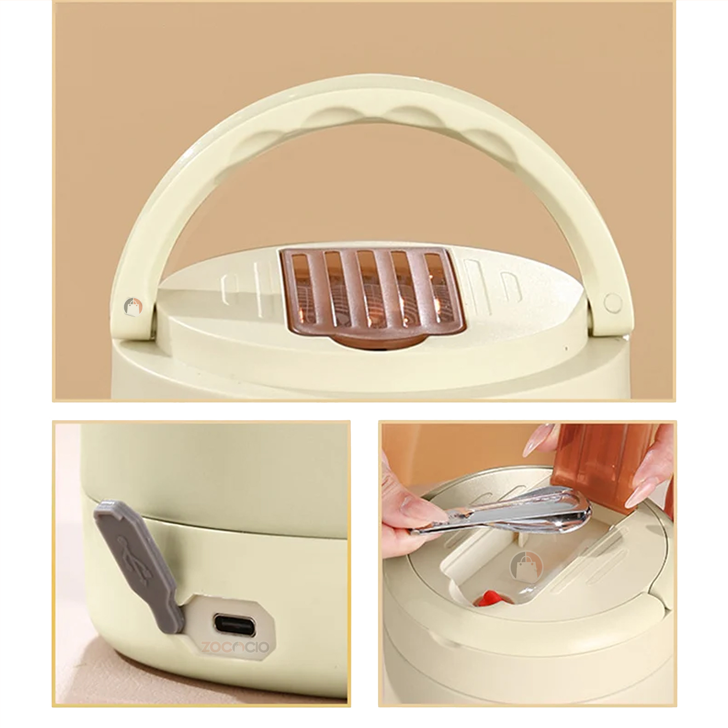 Miniatura 6 de Lonchera Fiambrera Eléctrica Calentadora